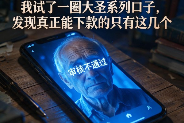 我试了一圈大圣系列口子，发现真正能下款的只有这几个