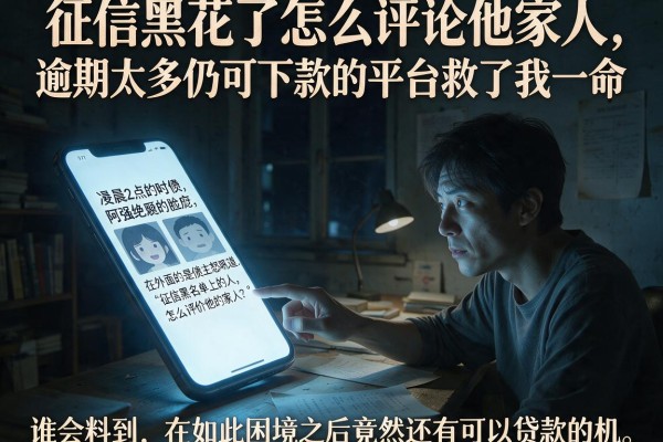 征信黑花了怎么评论他家人，逾期太多仍可下款的平台救了我一命