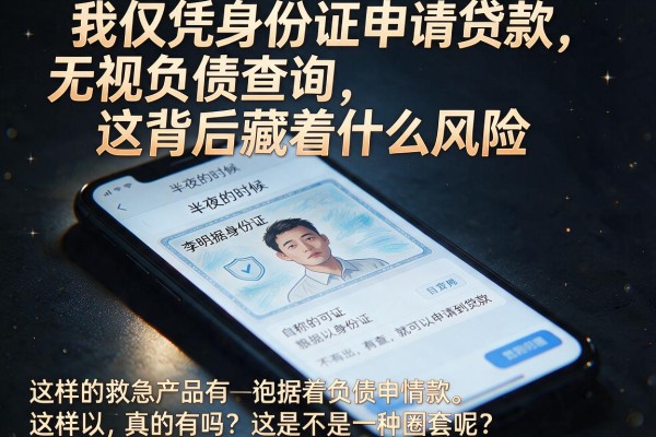 我仅凭身份证申请贷款，无视负债查询，这背后藏着什么风险
