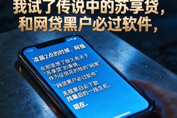 我试了传说中的苏享贷和网贷黑户必过软件，结果有些反常识