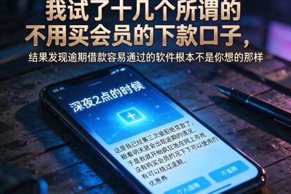 我试了十几个所谓的不用买会员的下款口子，结果发现逾期借款容易通过的软件根本不是你想的那样