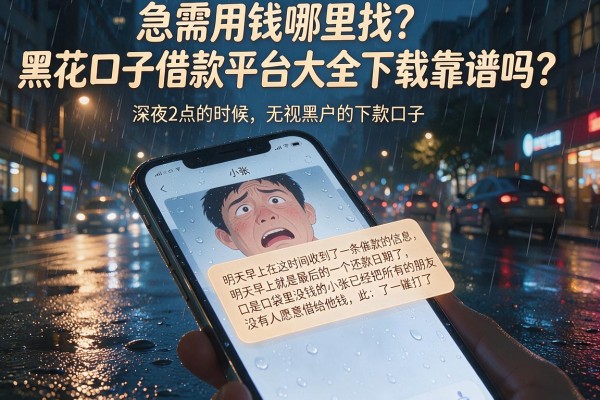 急需用钱哪里找？黑花口子借款平台大全下载靠谱吗？盘点五个无视黑户的下款口子