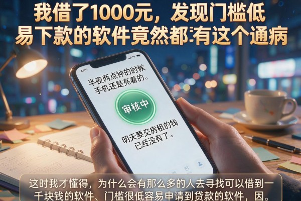 我借了1000元，发现门槛低易下款的软件竟然都有这个通病