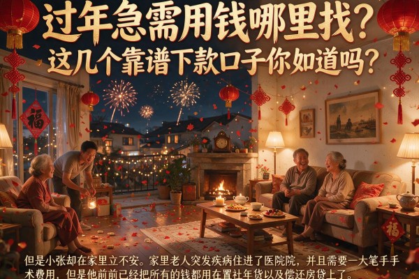 过年急需用钱哪里找？这几个靠谱下款口子你知道吗？