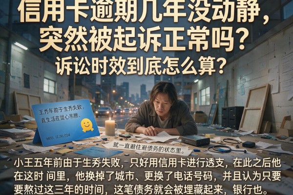 信用卡逾期几年没动静，突然被起诉正常吗？诉讼时效到底怎么算？
