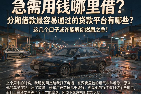 急需用钱哪里借？分期借款最容易通过的贷款平台有哪些？这几个口子或许能解你燃眉之急！