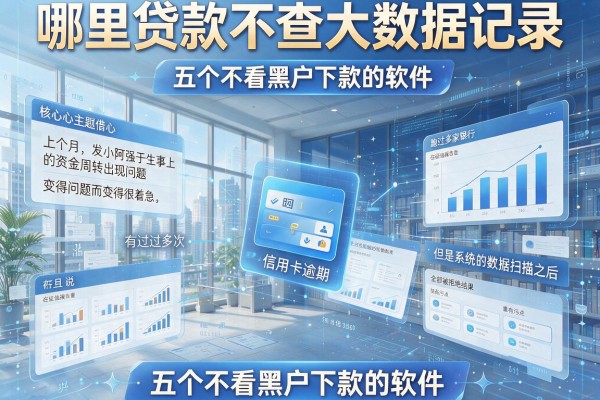 哪里贷款不查大数据记录，详尽说明五个不看黑户下款的软件