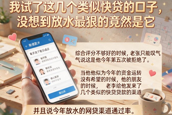 我试了这几个类似快贷的口子,没想到放水最狠的竟然是它