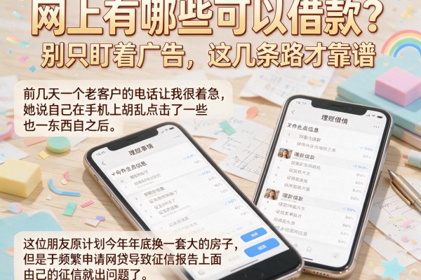 网上有哪些可以借款？别只盯着广告，这几条路才靠谱