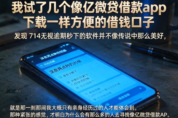 我试了几个像亿微贷借款app下载一样方便的借钱口子，发现714无视逾期秒下的软件并不像传说中那么美好