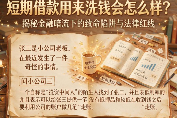短期借款用来洗钱会怎么样？揭秘金融暗流下的致命陷阱与法律红线