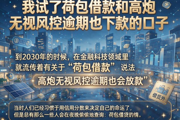 我试了荷包借款和高炮无视风控逾期也下款的口子，结果让人意外