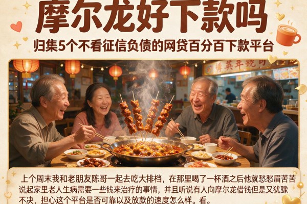 摩尔龙好下款吗，归集5个不看征信负债的网贷百分百下款平台