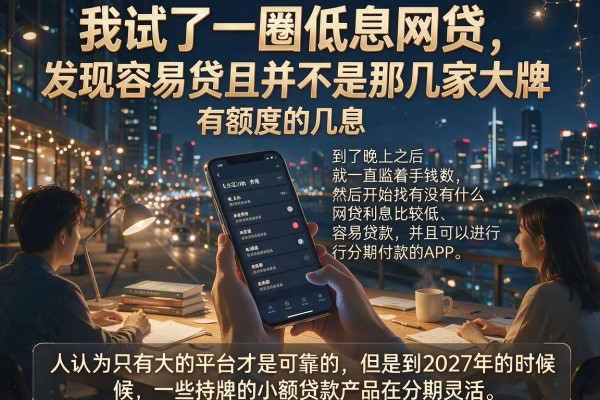 我试了一圈低息网贷，发现容易贷且有额度的并不是那几家大牌