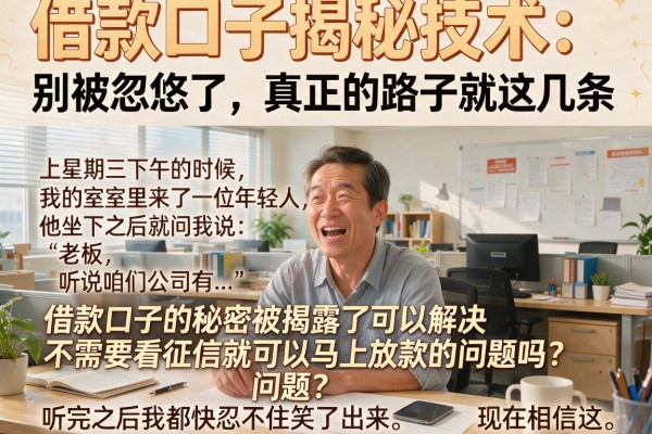 借款口子揭秘技术：别被忽悠了，真正的路子就这几条