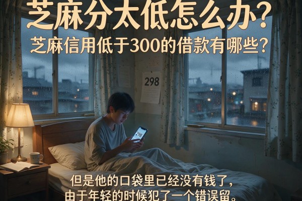 芝麻分太低怎么办？芝麻信用低于300的借款有哪些？这几个口子或许能救急