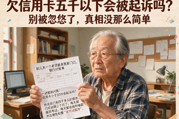 欠信用卡五千以下会被起诉吗？别被忽悠了，真相没那么简单