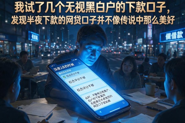 我试了几个无视黑白户的下款口子，发现半夜下款的网贷口子并不像传说中那么美好
