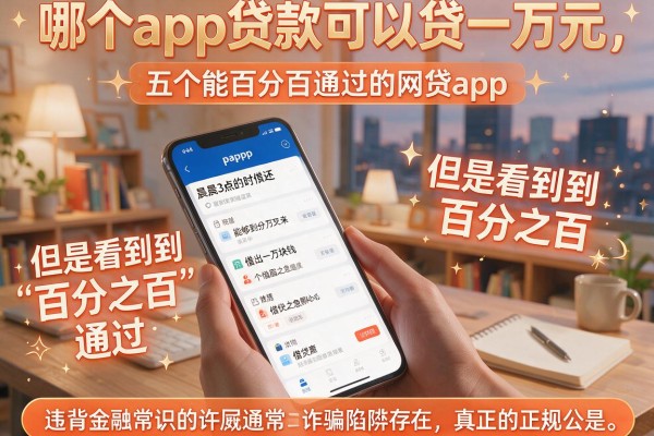 哪个app贷款可以贷一万元，深入剖析五个能百分百通过的网贷app