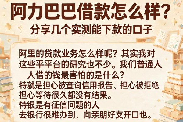 阿力巴巴借款怎么样？分享几个实测能下款的口子