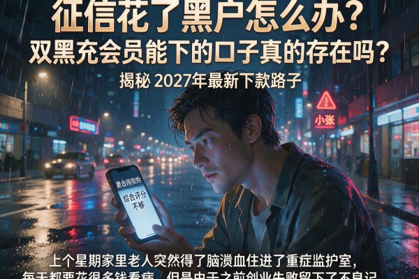 征信花了黑户怎么办？双黑充会员能下的口子真的存在吗？揭秘2027年最新下款路子