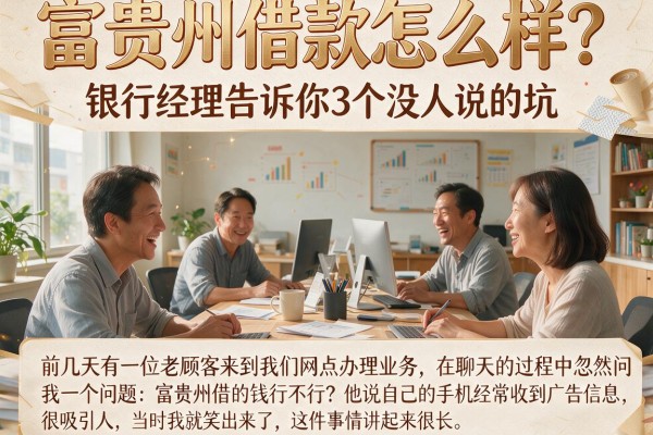 富贵州借款怎么样？银行经理告诉你3个没人说的坑