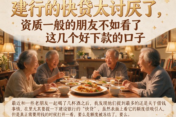 建行的快贷太讨厌了,资质一般的朋友不如看看这几个好下款的口子