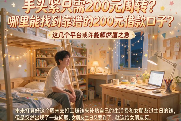 手头紧只需200元周转？哪里能找到靠谱的200元借款口子？这几个平台或许能解燃眉之急