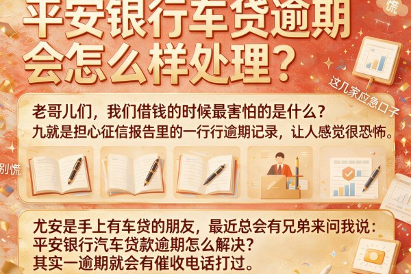 平安银行车贷逾期会怎么样处理？别慌，这几家应急口子或许能帮你缓口气