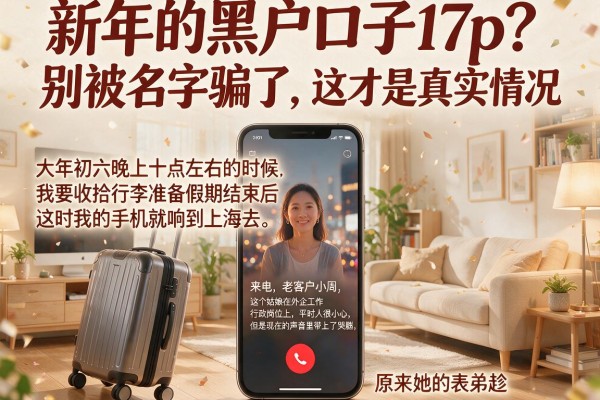 新年的黑户口子17p？别被名字骗了，这才是真实情况