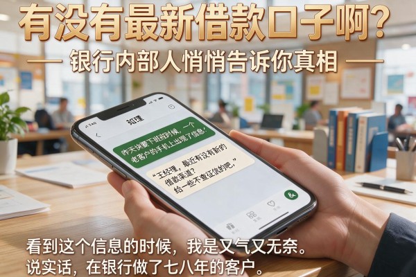 有没有最新借款口子啊？银行内部人悄悄告诉你真相