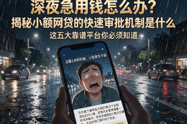 深夜急用钱怎么办？揭秘小额网贷的快速审批机制是什么，这五大靠谱平台你必须知道