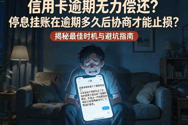 信用卡逾期无力偿还？停息挂账在逾期多久后协商才能止损？揭秘最佳时机与避坑指南