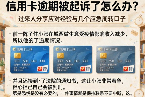 信用卡逾期被起诉了怎么办?过来人分享应对经验与几个应急周转口子