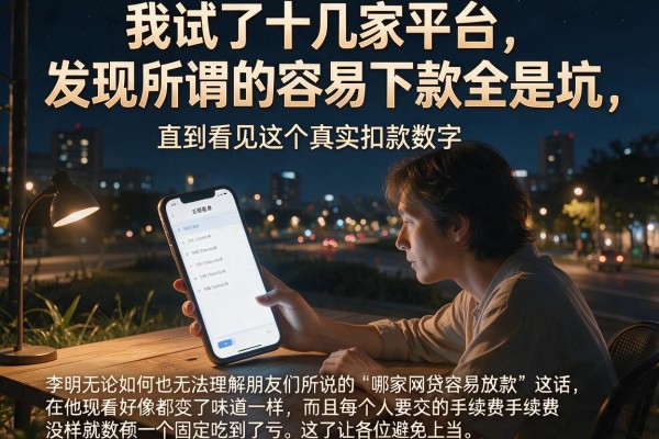 我试了十几家平台，发现所谓的容易下款全是坑，直到看见这个真实扣款数字