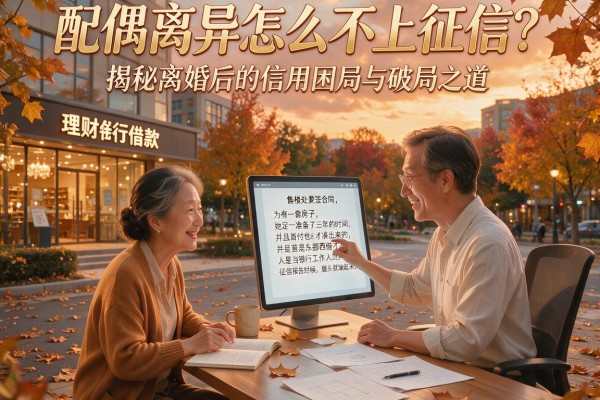 配偶离异怎么不上征信？揭秘离婚后的信用困局与破局之道