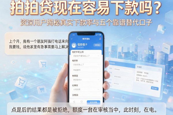 拍拍贷现在容易下款吗？资深用户揭秘真实下款率与五个靠谱替代口子