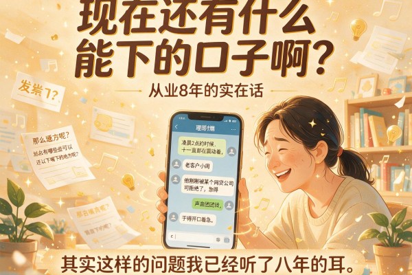 现在还有什么能下的口子啊？从业8年的实在话