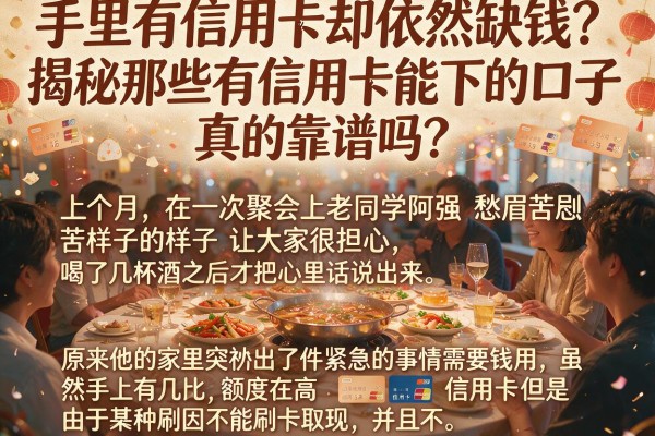 手里有信用卡却依然缺钱？揭秘那些有信用卡能下的口子，真的靠谱吗？