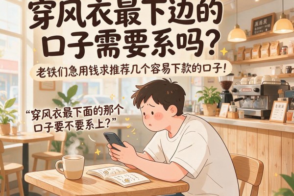 穿风衣最下边的口子需要系吗？老铁们急用钱求推荐几个容易下款的口子！