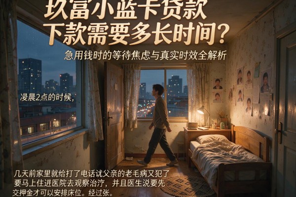 玖富小蓝卡贷款下款需要多长时间？急用钱时的等待焦虑与真实时效全解析