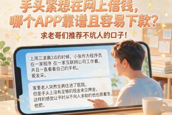 手头紧想在网上借钱，哪个APP靠谱且容易下款？求老哥们推荐不坑人的口子！