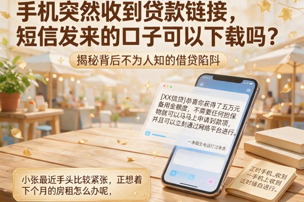 手机突然收到贷款链接，短信发来的口子可以下载吗？揭秘背后不为人知的借贷陷阱