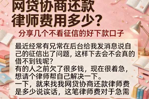 网贷协商还款律师费用多少？分享几个不看征信的好下款口子