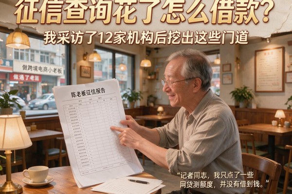 征信查询花了怎么借款？我采访了12家机构后挖出这些门道