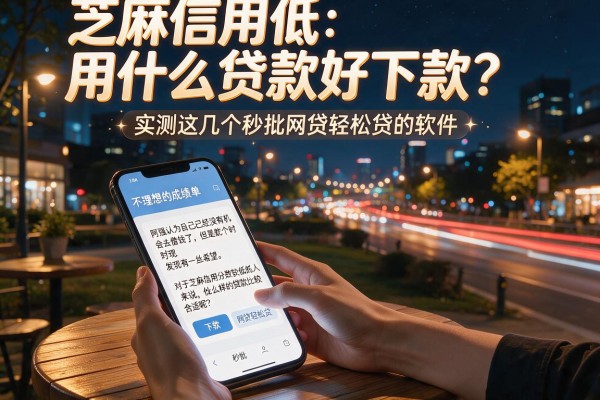 芝麻信用低用什么贷款好下款，实测这几个秒批网贷轻松贷的软件