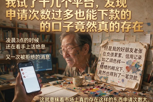 我试了十几个平台，发现申请次数过多也能下款的口子竟然真的存在