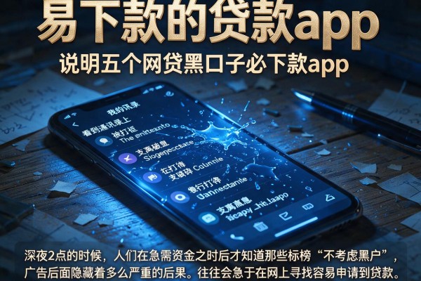 易下款的贷款app，详尽说明五个网贷黑口子必下款app