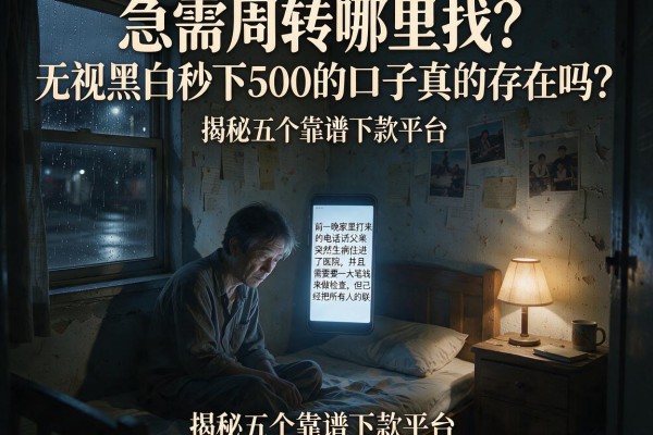 急需周转哪里找？无视黑白秒下500的口子真的存在吗？揭秘五个靠谱下款平台
