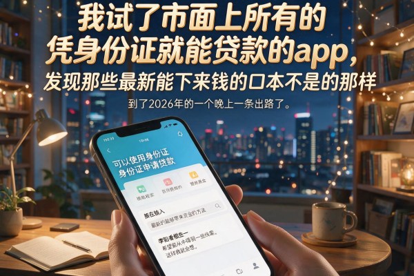 我试了市面上所有的凭身份证就能贷款的app，发现那些最新能下来钱的口子根本不是你想的那样